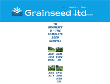 Tablet Screenshot of grainseed.co.uk